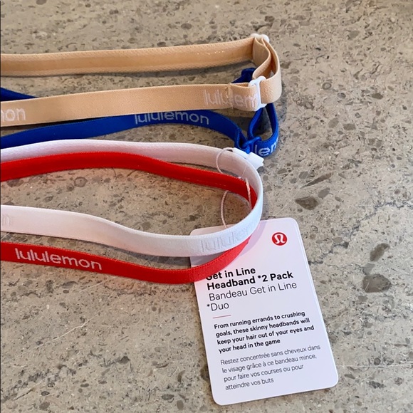Lululemon Get In Line Headbands. Set of 4. - Picture 3 of 7